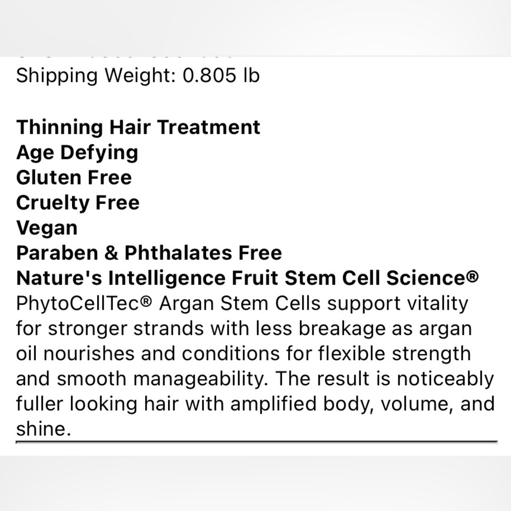 Andalou Naturals Argan Stem Cell Conditioner. For Thinning Hair. New. - Picture 2 of 10